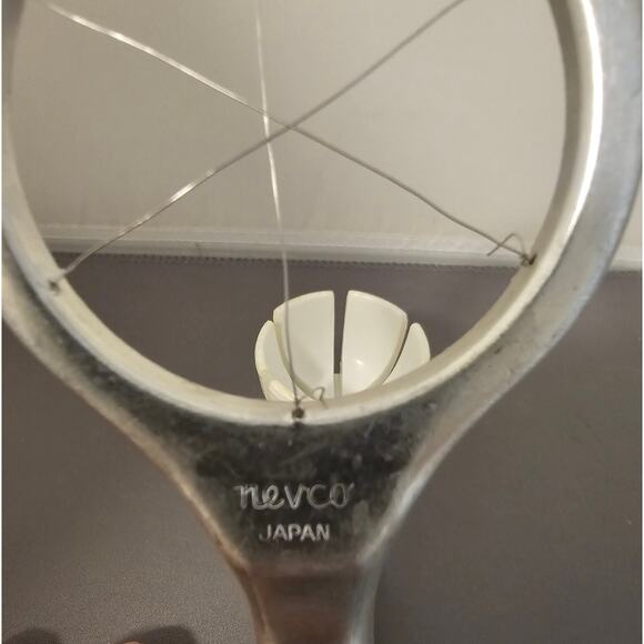 Vintage Nevco Aluminum Hard Boiled Egg Slicer - 7" (inches) long - Made in Japan - Picture 2 of 5